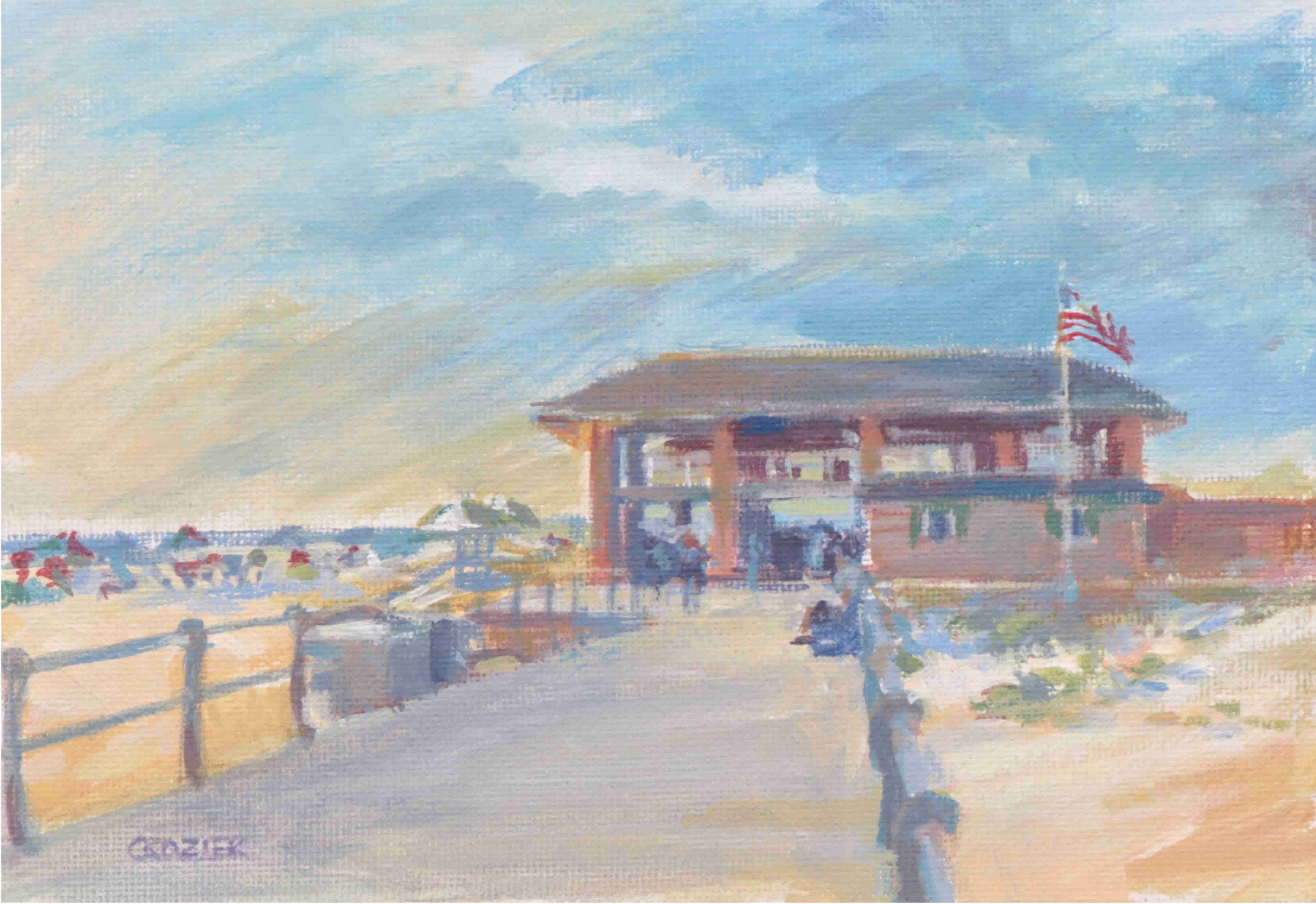 Spring Lake New Jersey South Pavillion fine art painting